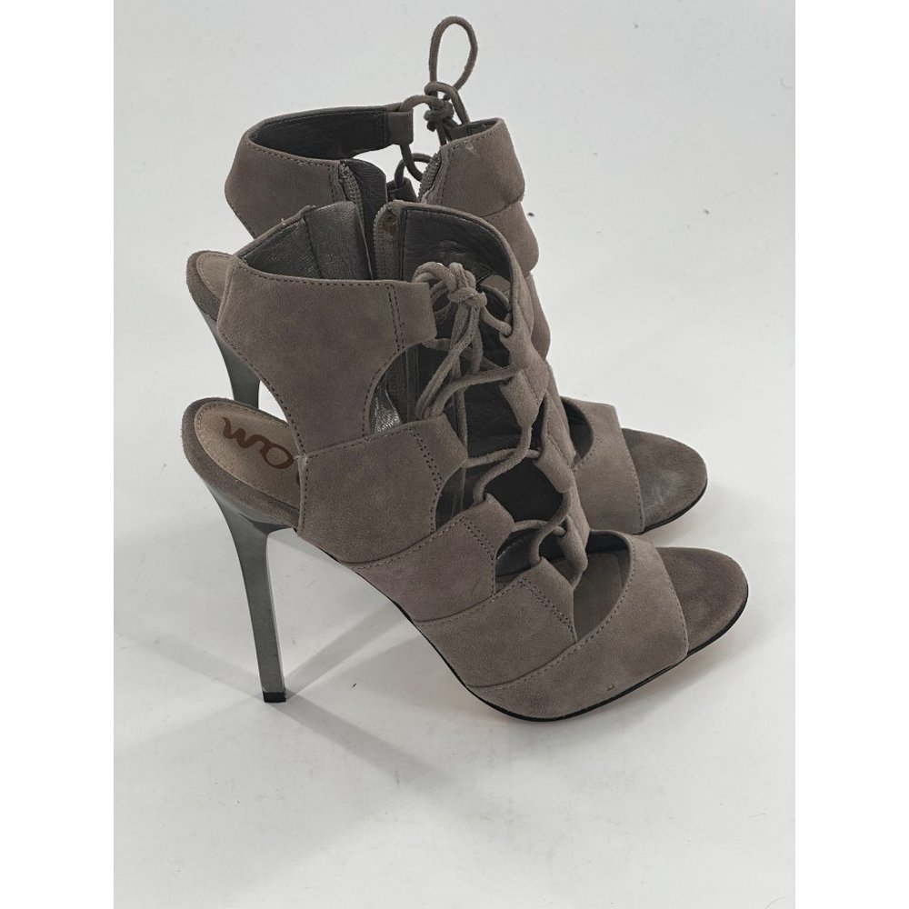 SAM EDELMAN PALMA ANKLE BOOTIE HIGH HEEL SUEDE SANDAL SIZE 8